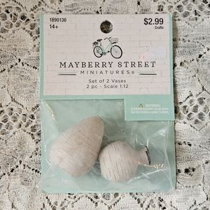 New Mayberry Street Miniature Vases Tiny Vase Set for Dollhouse or Shadowbox